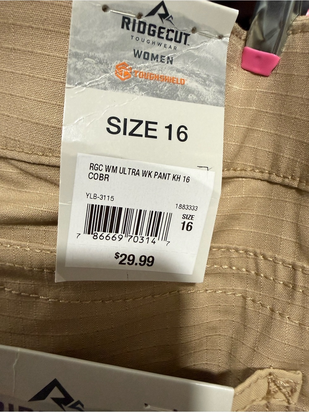 Women’s Tan Cargo Trousers - Relaxed Utility Fit - Picture 8 of 8
